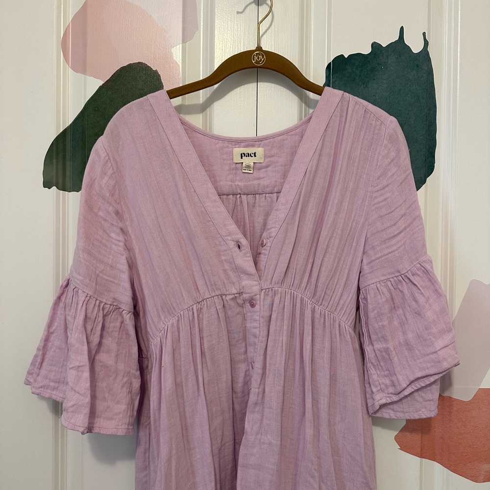 Pact Women's English Lavender The Coastal Midi Dress